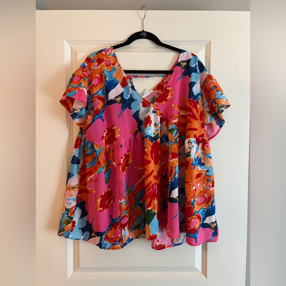 Floral V-Neck Women's Top | Chic Soul